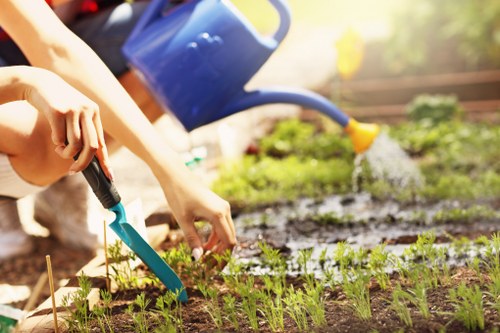 Pressure washing equipment in action